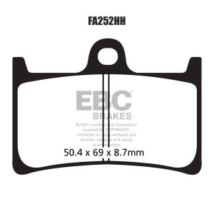 EBC FA252HH Double H Sinter Fren Balatası