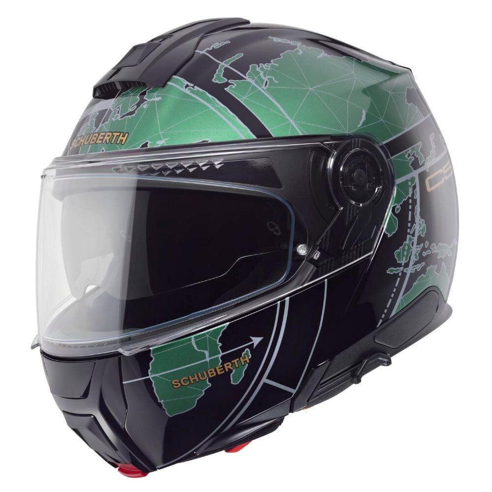 Schuberth C5 Çene Açılır Kask Globe Green 57-M