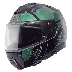 Schuberth C5 Çene Açılır Kask Globe Green