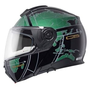 Schuberth C5 Çene Açılır Kask Globe Green 57-M