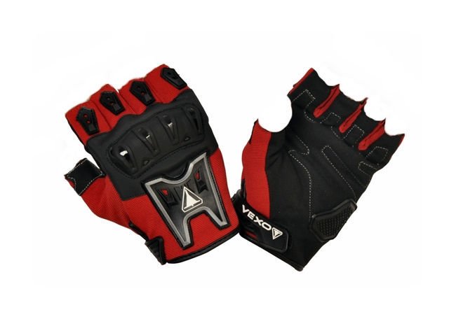 Vexo Santa Kisa Parmak Kırmızı Motosiklet Eldiveni Vexo Santa Kisa Parmak Kırmızı Motosiklet Eldiveni XL