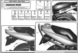 Givi 432F Kawasaki Er 5 500 (98-00) Arka Çanta Demiri