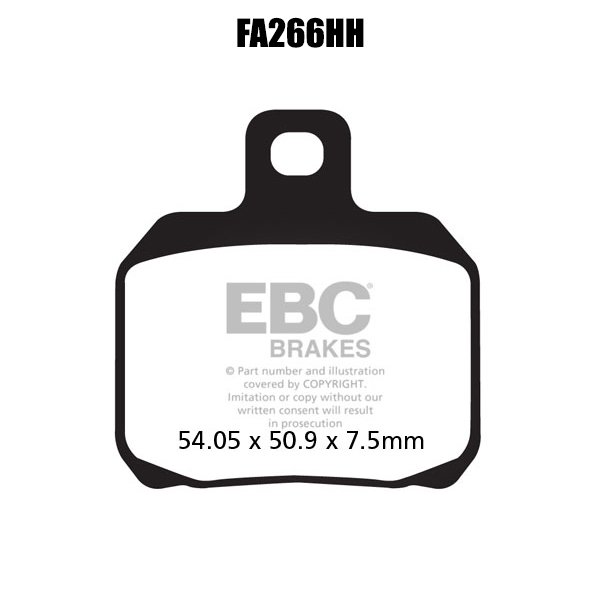 EBC FA266HH Double H Sinter Fren Balatası