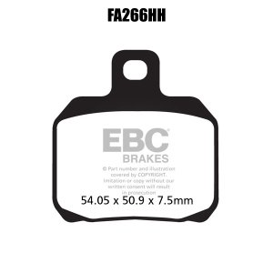 EBC FA266HH Double H Sinter Fren Balatası