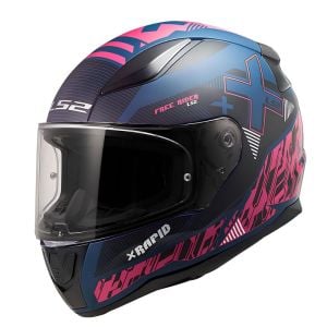 LS2 Rapid 2 Kask Xtreet Mat Mavi-Mor