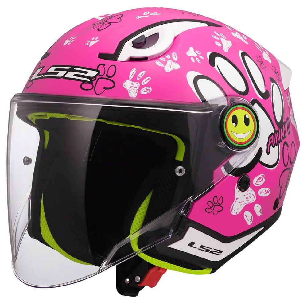LS2 Funny 2 Paws Pembe Çocuk Kask