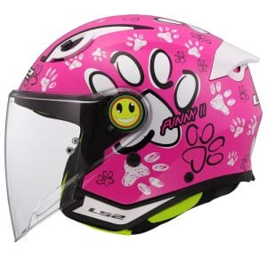 LS2 Funny 2 Paws Pembe Çocuk Kask