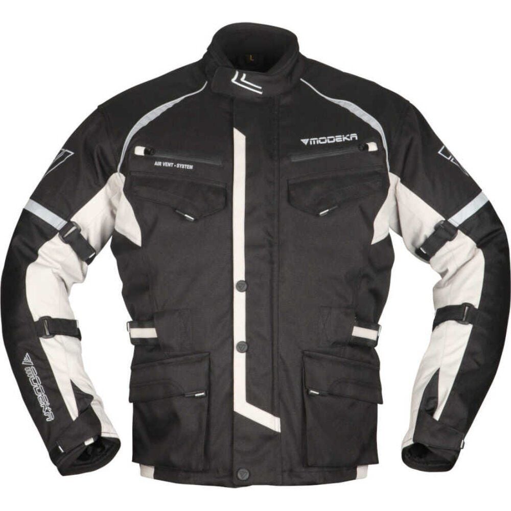 Modeka Tarex Waterproof Ceket Siyah Gri