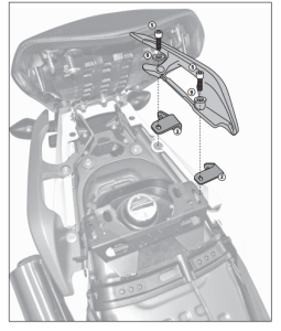 Kappa KZ1111 Honda NC 700 - 750 - 750 DCT Arka Çanta Demiri