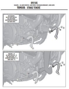 Givi RP2105 Yamaha XT 660Z Tenere (08-15) Karter Koruma