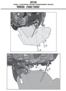 Givi RP2105 Yamaha XT 660Z Tenere (08-15) Karter Koruma