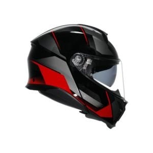 AGV TourModular Kask E2206 Multi Mplk Perception Siyah Kırmızı