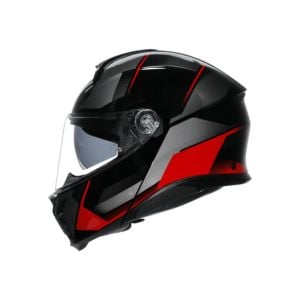 AGV TourModular Kask E2206 Multi Mplk Perception Siyah Kırmızı