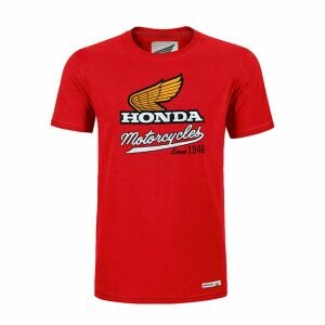 HONDA COLLECTION KIRMIZI T-SHIRT WINGS LOGO M