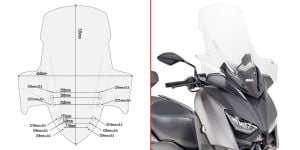 Givi D2136ST Yamaha X-Max 300 Ön Cam