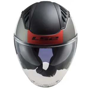 LS2 Copter 2 Açık Kask Urbane Mat Beyaz Kırmızı