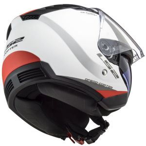 LS2 Copter 2 Kask Urbane Mat Beyaz - Kırmızı