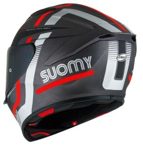 Suomy Track-1 Kask Ninety Seven Gun Metal Kırmızı
