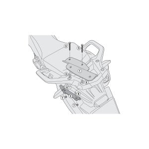 Kappa KR1144 Honda CRF1000 Africa Twin Arka Çanta Demiri