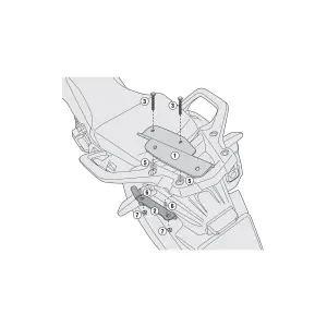 Kappa KR1144 Honda CRF1000 Africa Twin Arka Çanta Demiri