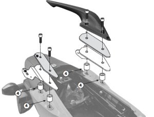 Givi 777Kit Honda CBF 1000F/St Yan Çanta Demiri Bağ. Kiti