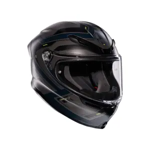 AGV K6 S MPLK ENHANCE Kapalı Kask Mat Gri Sarı Fluo