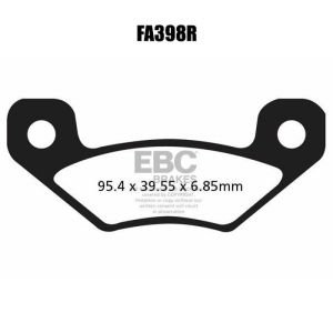 EBC FA398R Motorcycle Dısc Pad Set