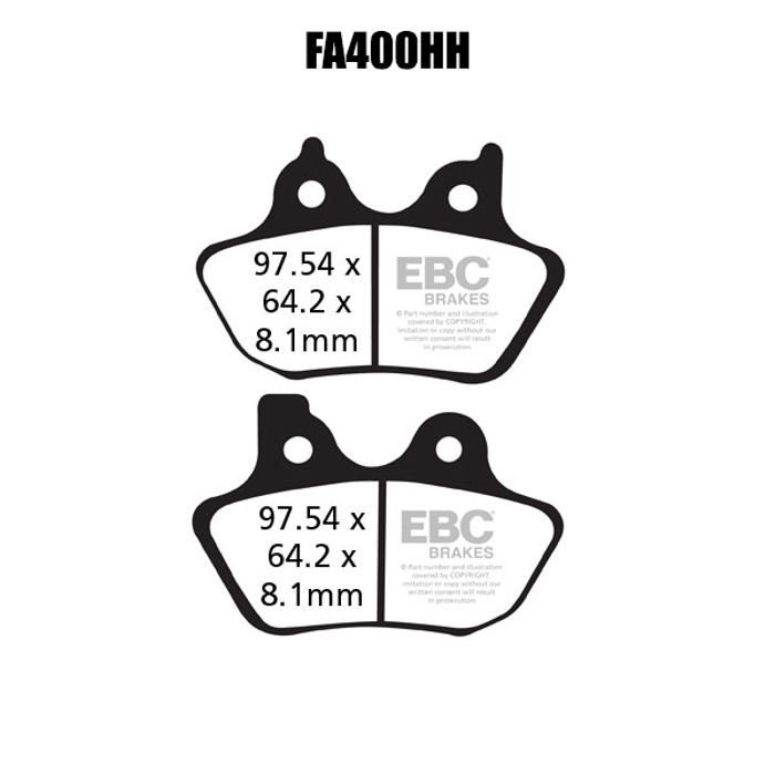 EBC FA400HH Double H Sinter Fren Balatası