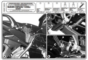 Givi PLX539 Suzuki GSF 650-1250 Bandit / GSX 650F - 1250F / Yan Çanta Demiri