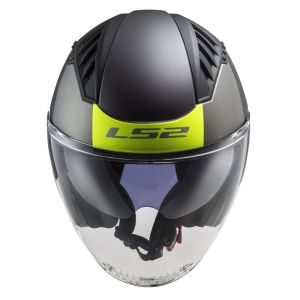 LS2 Copter 2 Kask Urbane Mat Siyah-Neon Sarı