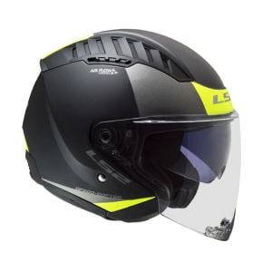 LS2 Copter 2 Kask Urbane Mat Siyah-Neon Sarı