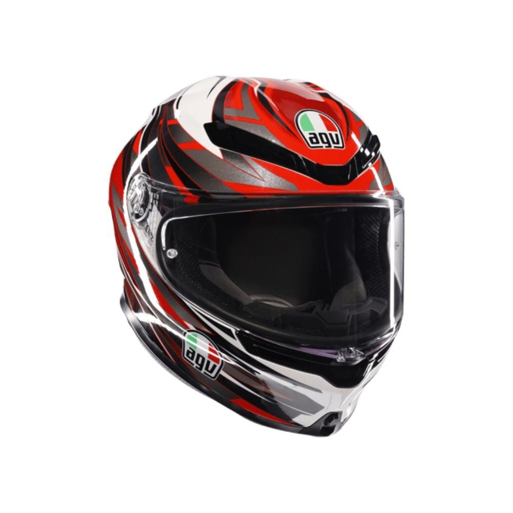Agv K6 S Kask Reeval Beyaz Kırmızı Gri