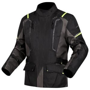 LS2 Narvik Kadın Mont Gri Siyah Neon Sarı