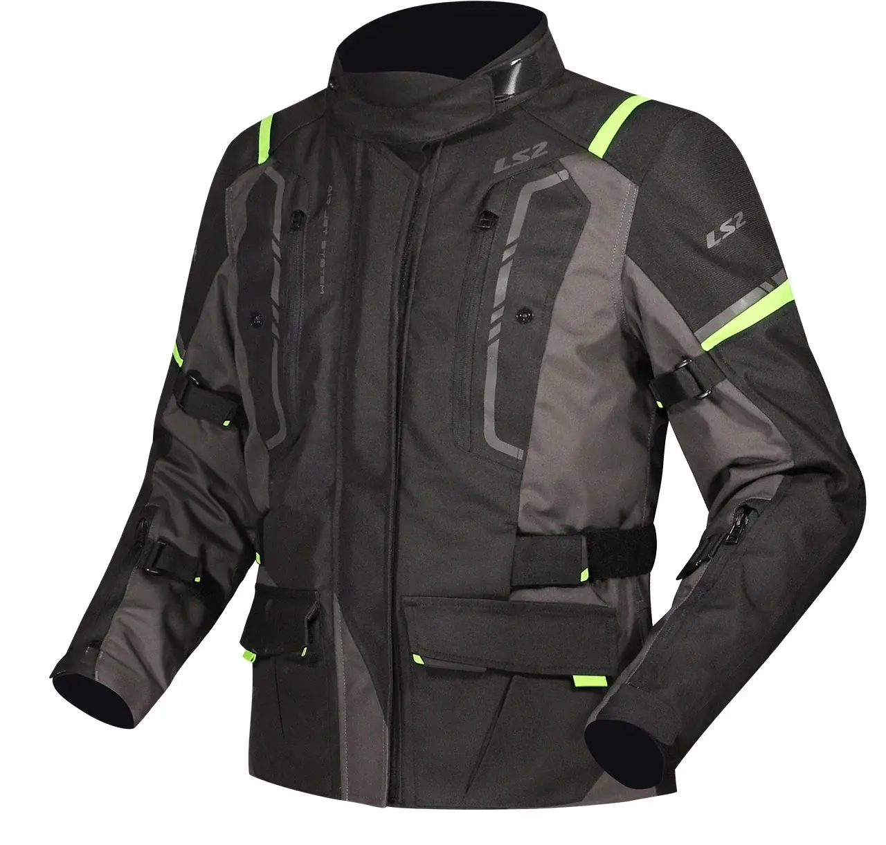 LS2 Narvık Kadın Mont Gri Siyah Neon Sarı LS2 Narvık Kadın Mont Gri Siyah Neon Sarı XL
