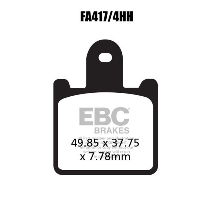 EBC FA417/4HH Double H Sinter Fren Balatası