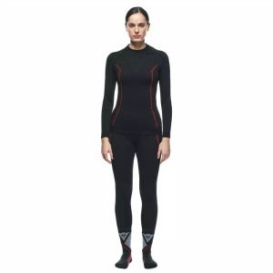 Dainese Thermo Termal Kadın İçlik Üst Siyah Kırmızı
