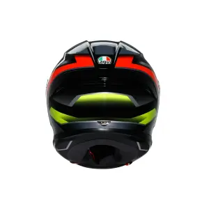 AGV K6 S MPLK ERAZER Kapalı Kask Siyah Kırmızı Sarı Fluo