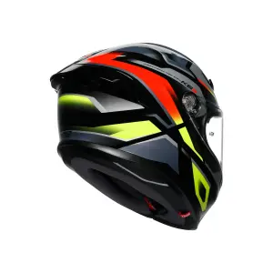 AGV K6 S MPLK ERAZER Kapalı Kask Siyah Kırmızı Sarı Fluo