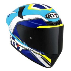 KYT TT-Course Kask Grind Prix Açık Mavi Beyaz