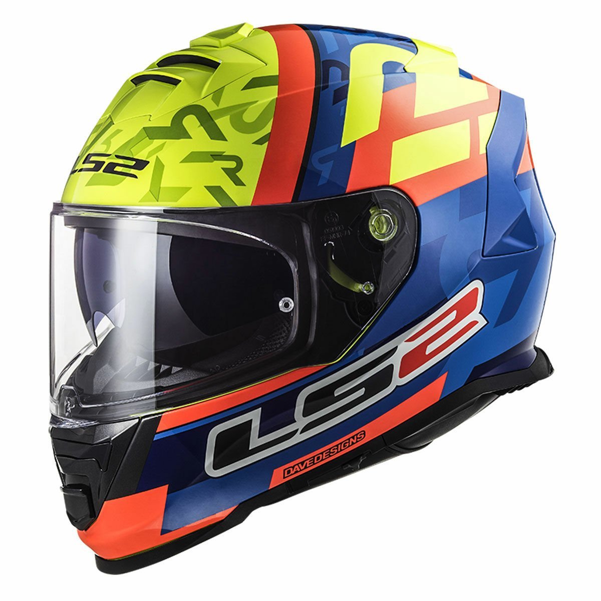 Ls2 Storm 2 Kask Salvador Replica Mavi Neon Sarı