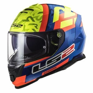 LS2 Storm 2 Salvador Replıca Mavi Neon Sarı Kask