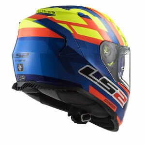 LS2 Storm 2 Salvador Replıca Mavi Neon Sarı Kask