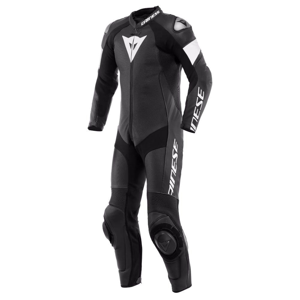 Dainese Tosa Deri Tulum Siyah Beyaz