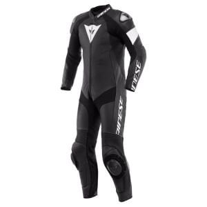 Dainese Tosa Deri Tulum Siyah Beyaz