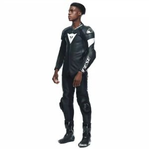 Dainese Tosa Deri Tulum Siyah Beyaz