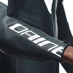 Dainese Tosa Deri Tulum Siyah Beyaz