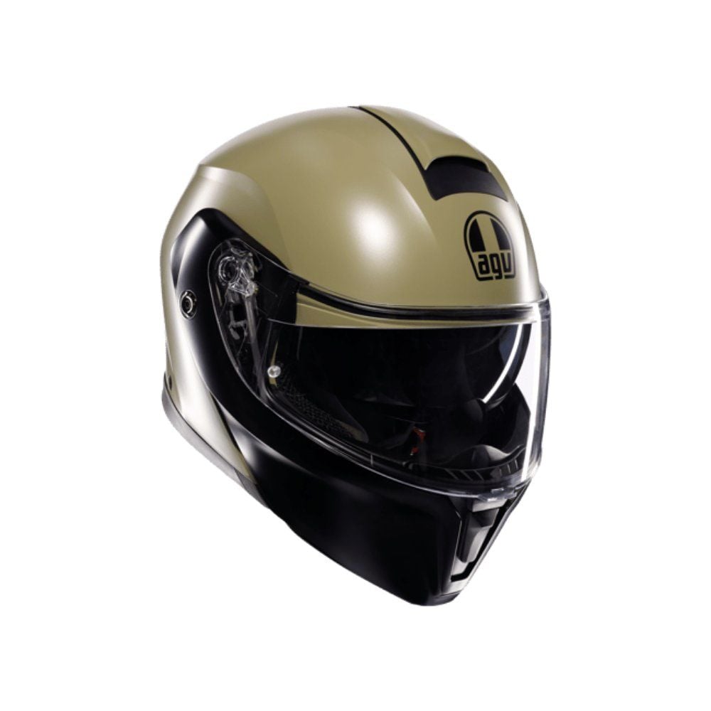 AGV Streetmodular Kask Mplk Mono Mat Yeşil - Siyah E2206
