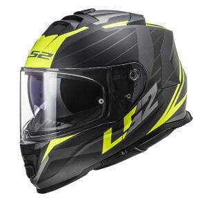 Ls2 Storm 2 Kask Nerve Mat Siyah Neon Sarı