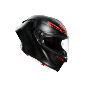 AGV PISTA GP RR MPLK INTREPIDO MATT CARBON Kapalı Kask Siyah Kırmızı