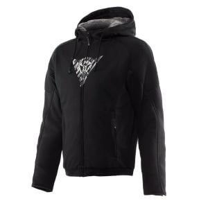 Dainese Bovisa Safety Hoodie Full Zip Siyah Beyaz